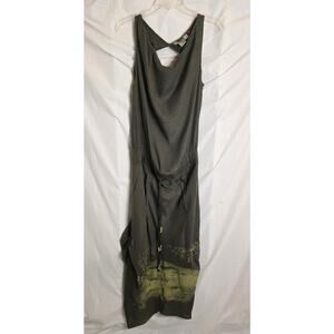 A.L.E. Maxi Dress Women's M Green Haute Couture, Resortwear, Boho, Lagenlook